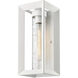 Smyth 1 Light 14 inch Natural White Outdoor Wall Light in Seeded Glass
